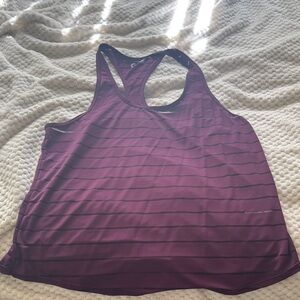 ZYIA Women's Plum Striped Tank Top XXL